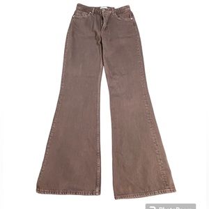 Zara High-Rise Full Length Flare Leg pants